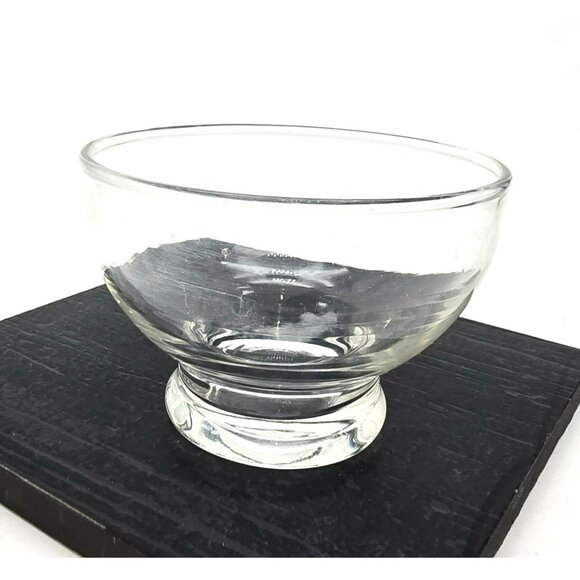 Clear Glass Footed Sherbert Dessert Bowls With Minimalist Design Set of 5 JJ3806 - Picture 7 of 9